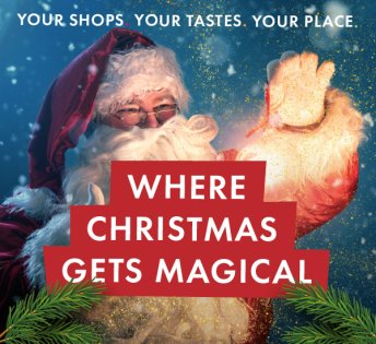 Meet Santa at our FREE in centre Grotto!